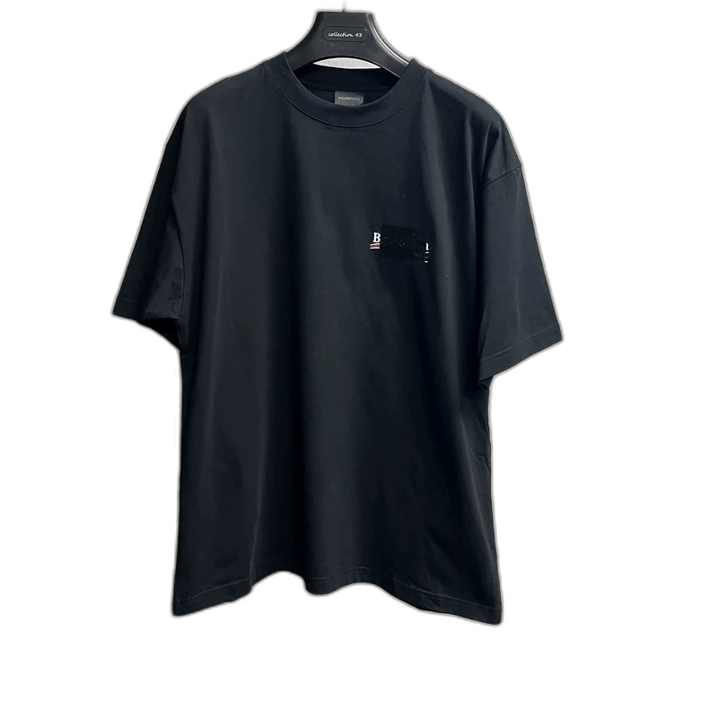 Balenciaga Balenciaga Black Logo Print Short Sleeve T-Shirt-yf Size US M / EU 48-50 / 2 - 1 Thumbnail