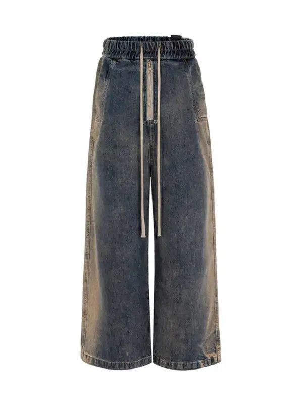 Japanese Brand VIBE High street style zipper gradient washed baggy jeans Size US 34 / EU 50 - 5 Thumbnail