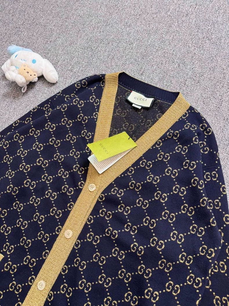 Gucci GucciJinsi Laohuaman logo knitted cardigan jacket 2503-Next Size US M / EU 48-50 / 2 - 3 Thumbnail