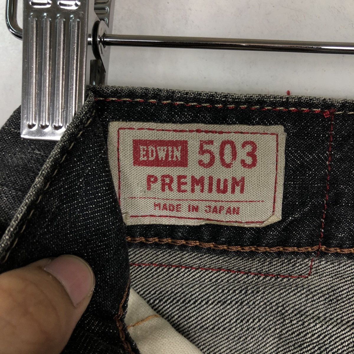 Edwin 🔥VINTAGE EDWIN 503 MADE IN JAPAN STRAIGHT PUNK DESIGN BLACK Size US 34 / EU 50 - 14 Thumbnail