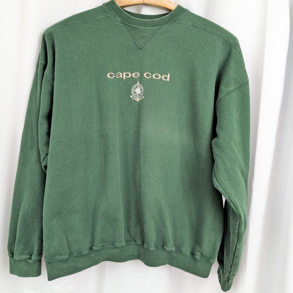 Tultex Vintage Tultex USA Made Cape Cod Green Sweatshirt XL Size US XL / EU 56 / 4 - 1 Thumbnail