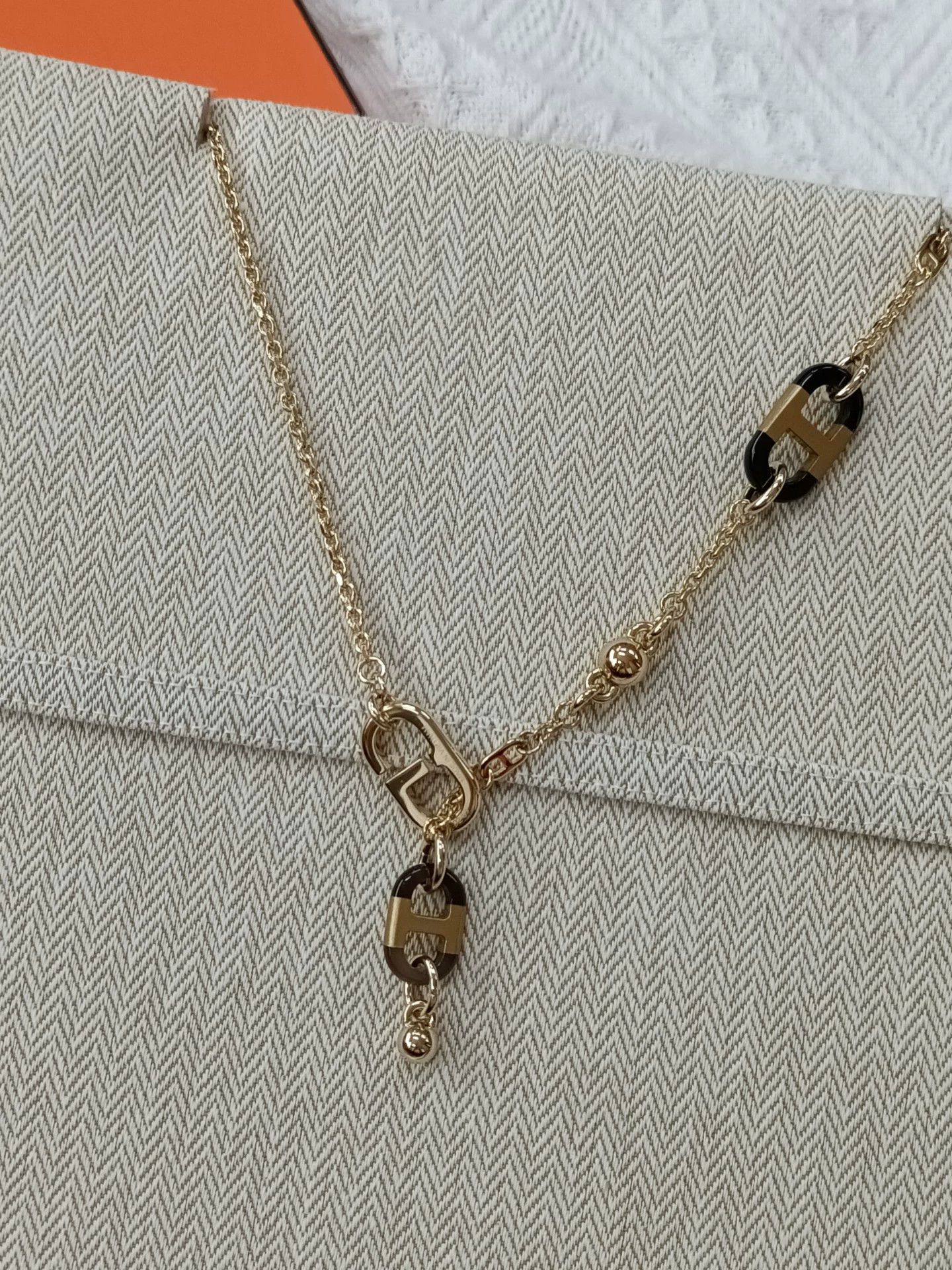 Hermes Hermes New Buffalo Horn Long Necklace w/Box Size ONE SIZE - 2 Thumbnail