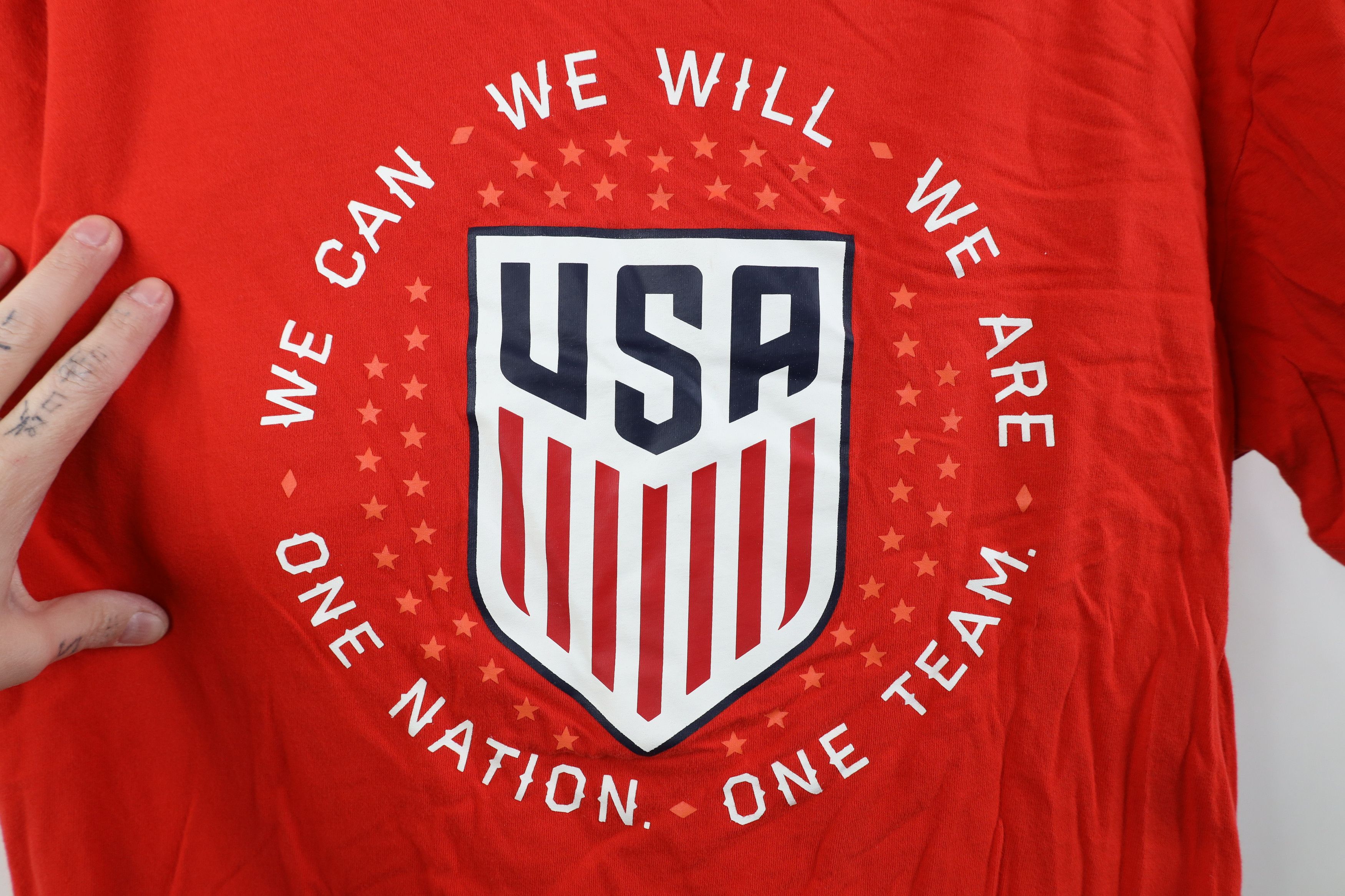 Nike Nike Athletic Cut USA Soccer World Cup Short Sleeve T-Shirt Size US L / EU 52-54 / 3 - 4 Thumbnail