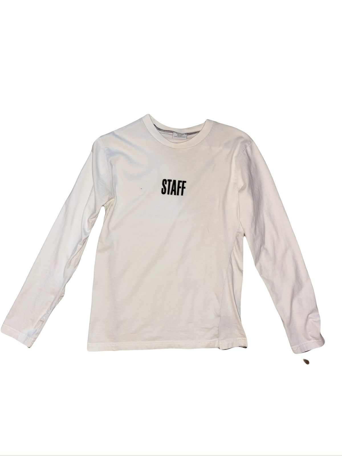 VETEMENTS 17S/S ×Hanes STAFF T-Shirt SS17 Vetements x Hanes Staff Tee by Demna Gvasalia Condition faded
