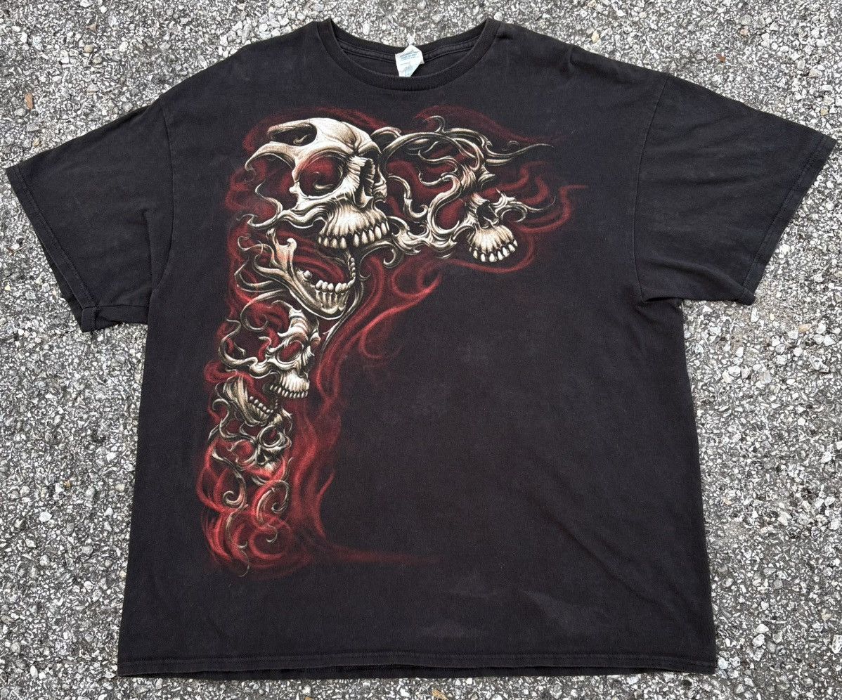 Other Vintage 2000s Flaming Skulls Size US XXL / EU 58 / 5 - 1 Preview