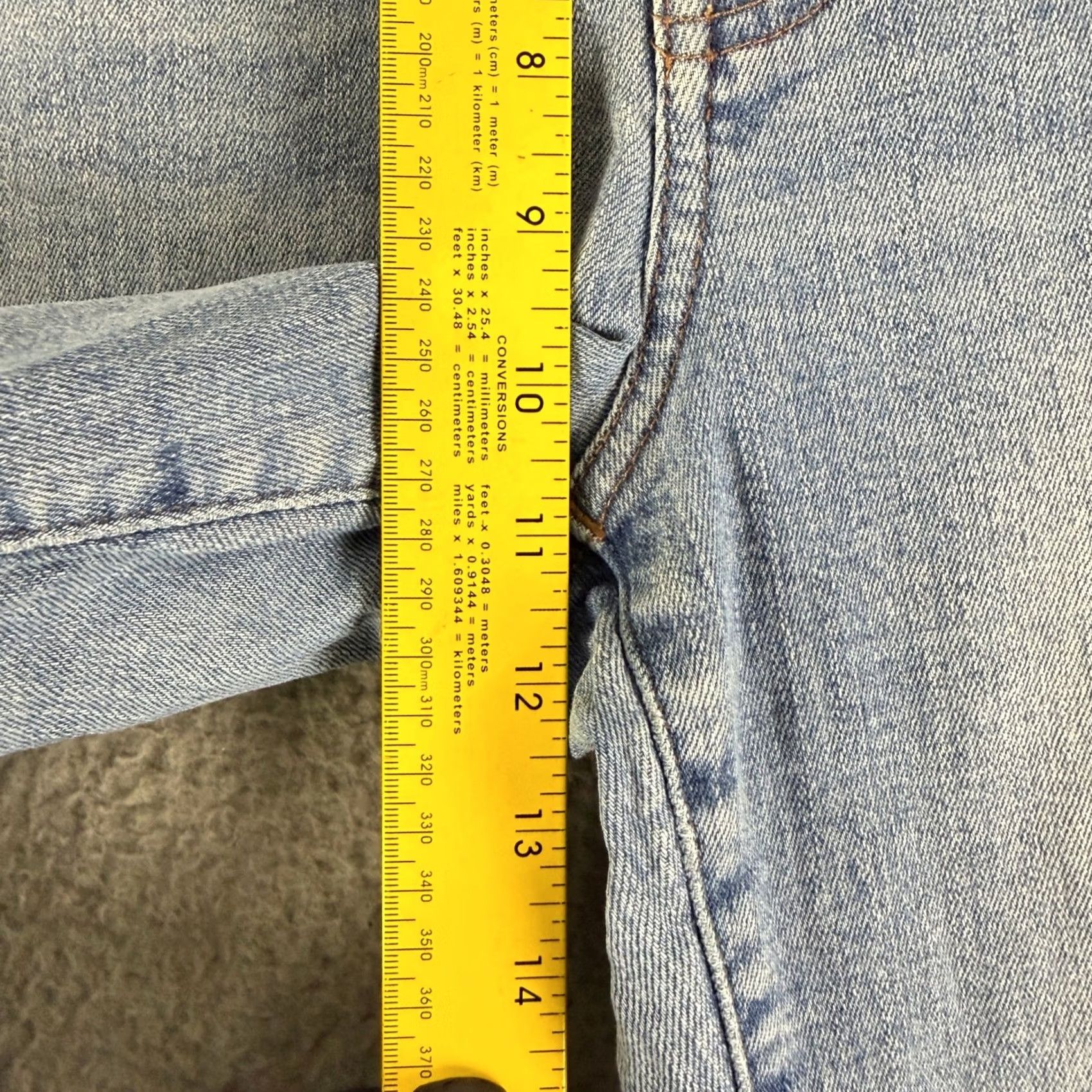 Madewell Madewell Jeans Womens 29 Blue High Rise Skinny Flare Stretch Denim Size 29" - 6 Thumbnail