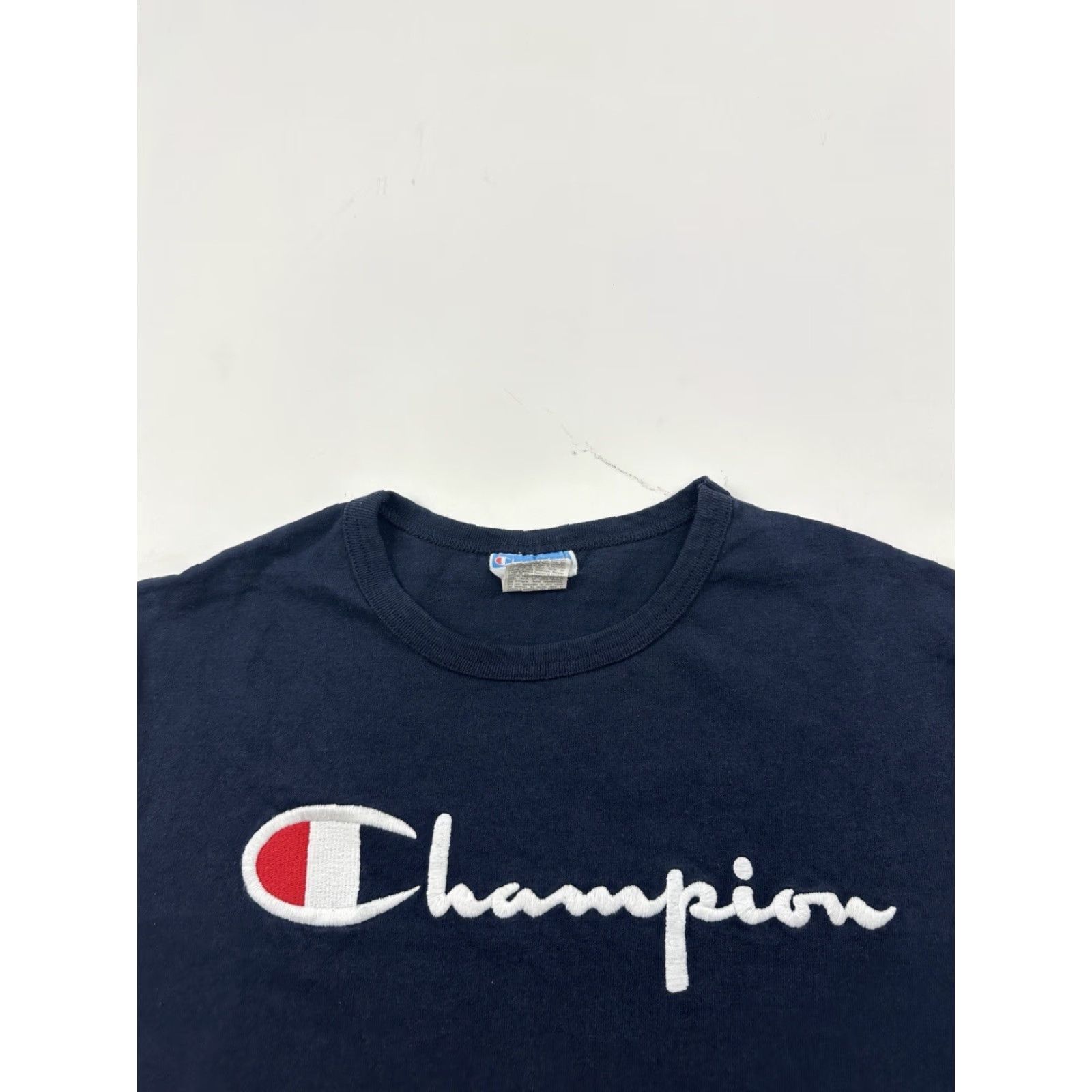 Champion Champion Shirt Mens M Blue Short Sleeve Crew Neck Spellout Logo Size US M / EU 48-50 / 2 - 3 Thumbnail