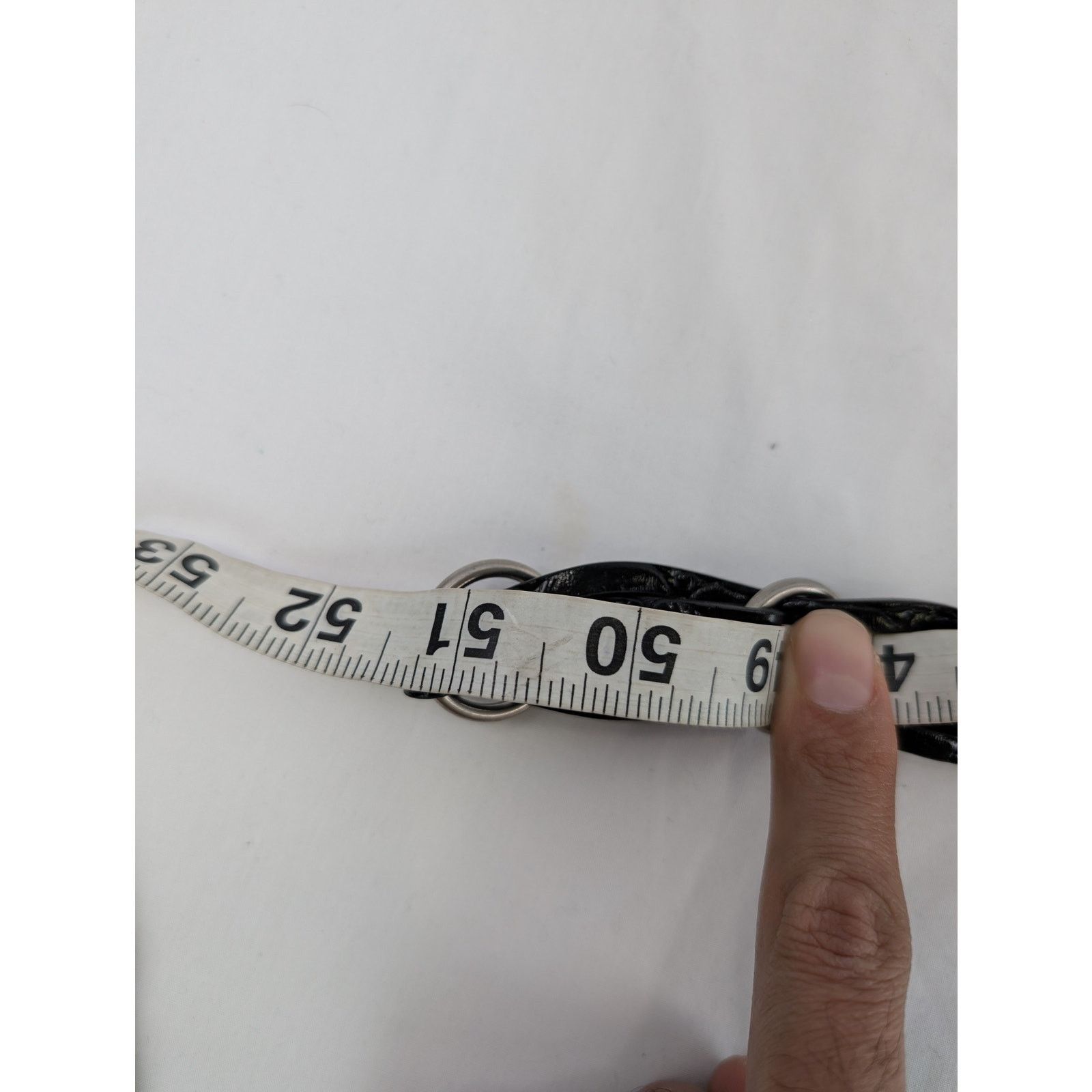 Saint Laurent Paris o1rshd1 Q:2 / Size:100/ Motorcycle Buckle Braided Belt Size 40 - 12 Thumbnail