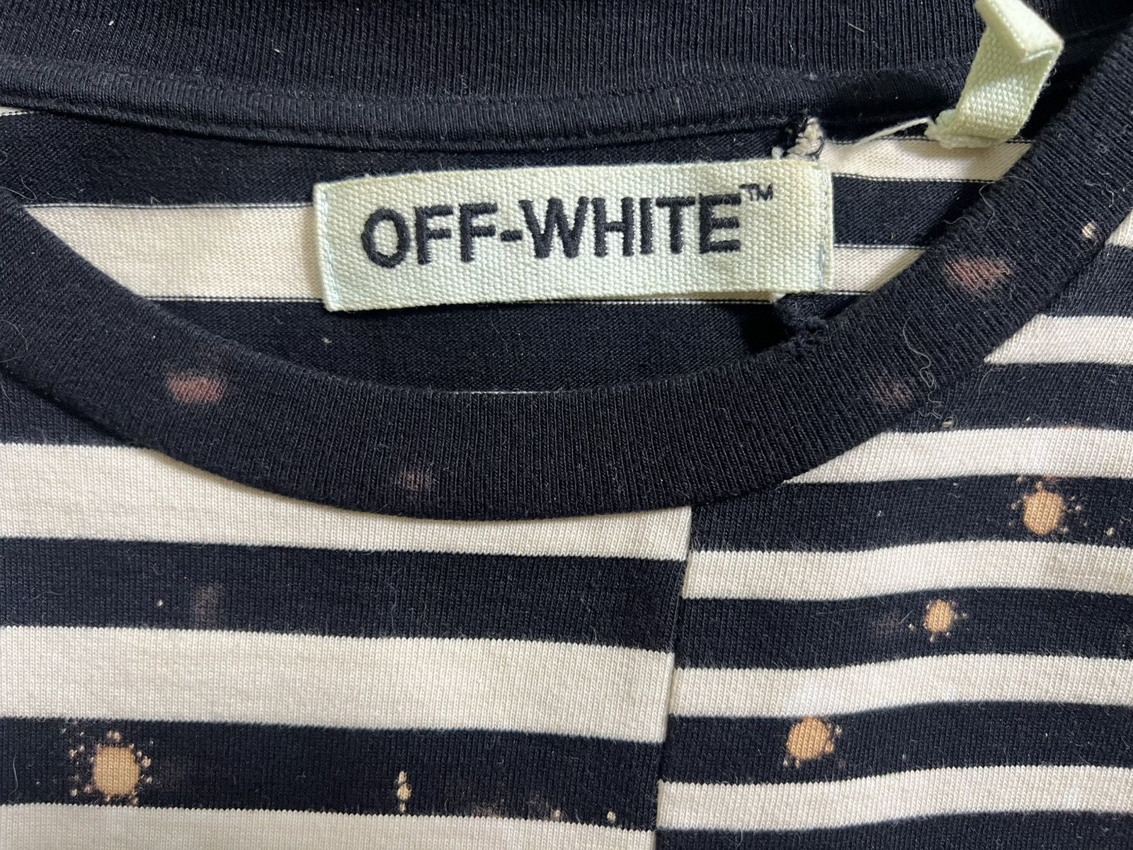 Off-White Off White black white distressed long sleeve Size US XL / EU 56 / 4 - 3 Thumbnail