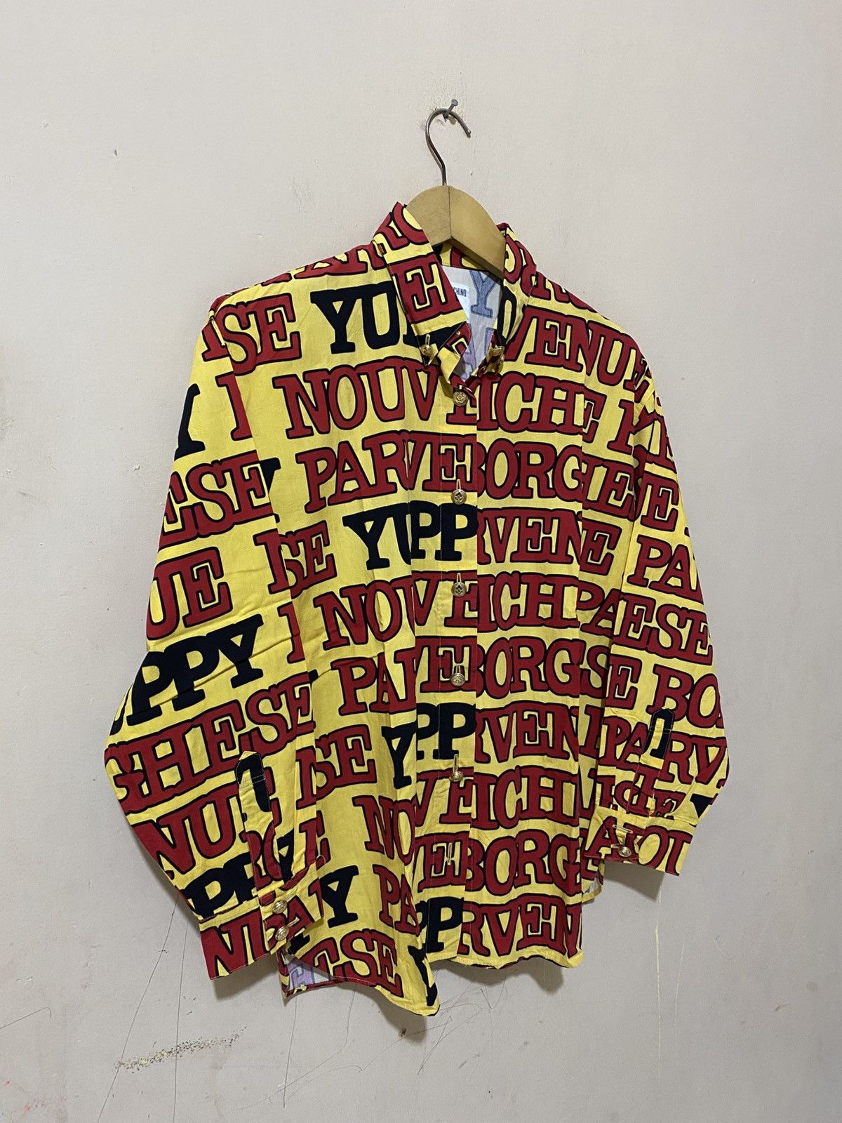 Moschino Moschino Jeans All Over Print Button Shirt Size M / US 6-8 / IT 42-44 - 2 Thumbnail