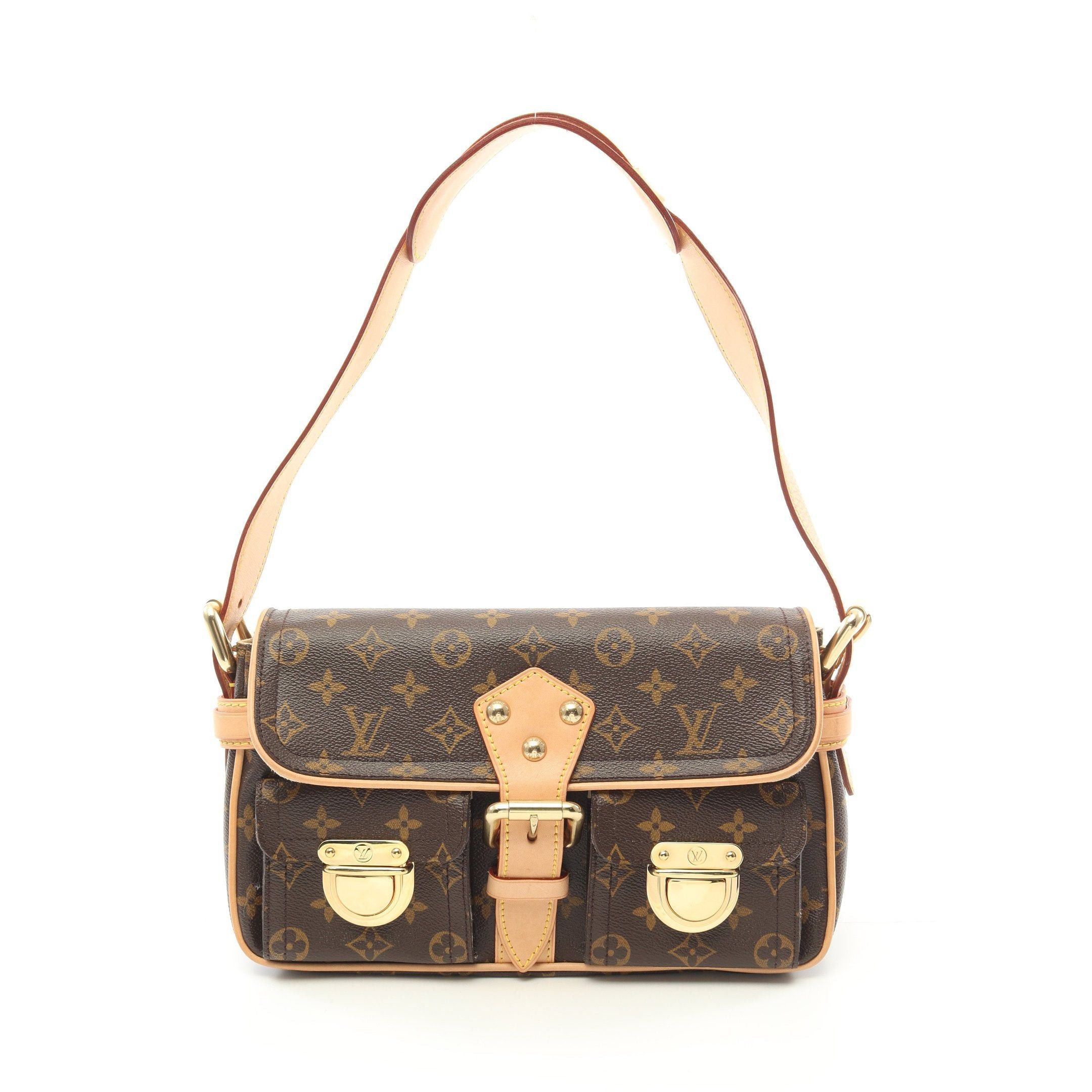 Louis Vuitton Louis Vuitton Hudson Pm Monogram Shoulder Bag Leather Brown Size ONE SIZE - 1 Thumbnail