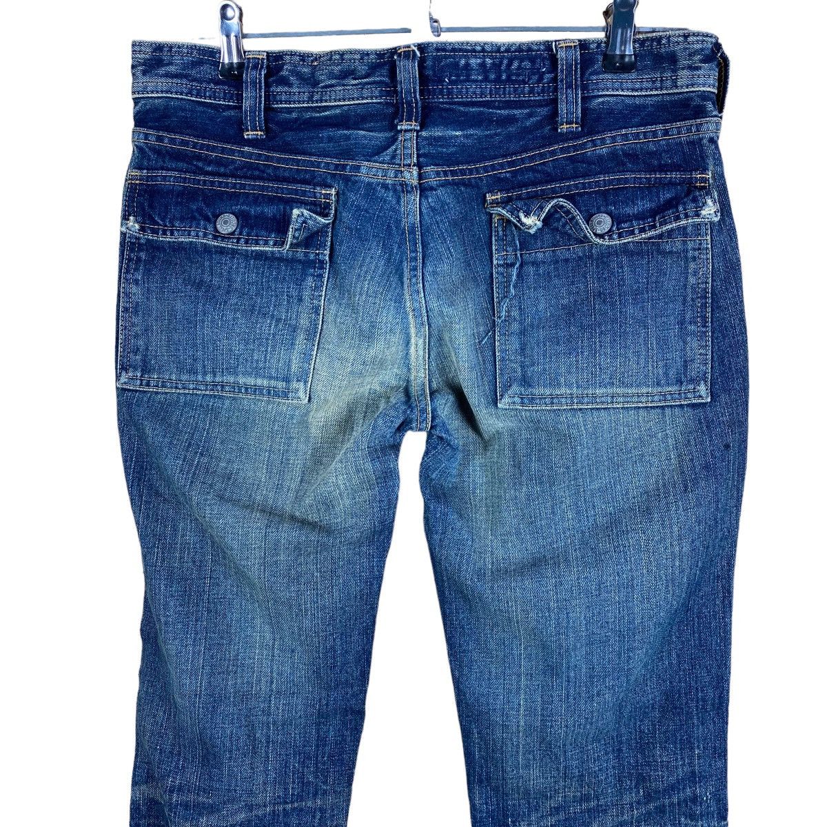 Spellbound MADE IN JAPAN SPELLBOUND DISTRESSED DENIM BUSH PANT Size US 32 / EU 48 - 3 Thumbnail