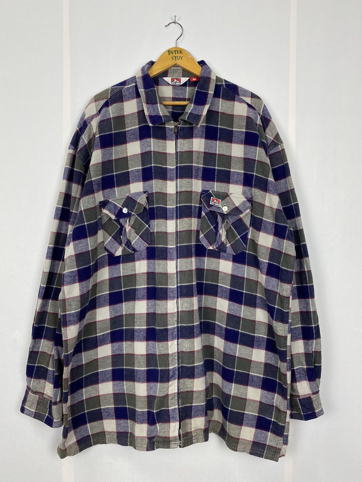 Ben Davis × Flannel × Vintage Vintage Ben Davis Flannel Jacket Size US XXL / EU 58 / 5 - 2 Thumbnail