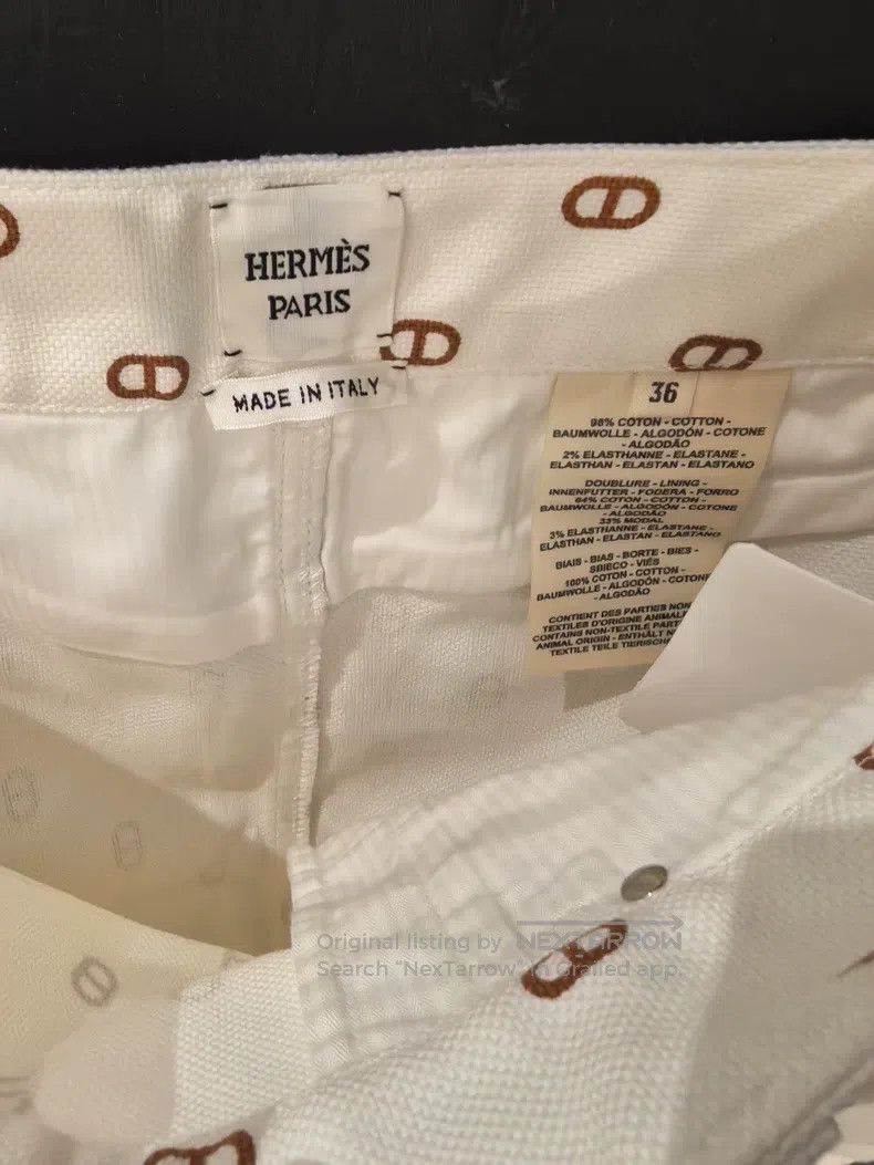 Hermes Hermes Denim Skirt Size 24" / US 00 / IT 34 - 6 Thumbnail
