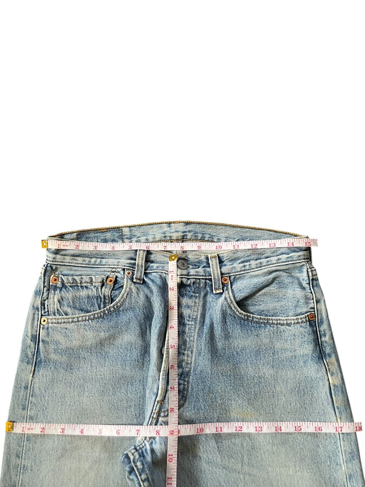 Levi's Vintage 90s Levis 501 Faded Wash Distressed Jeans Size US 30 / EU 46 - 6 Thumbnail