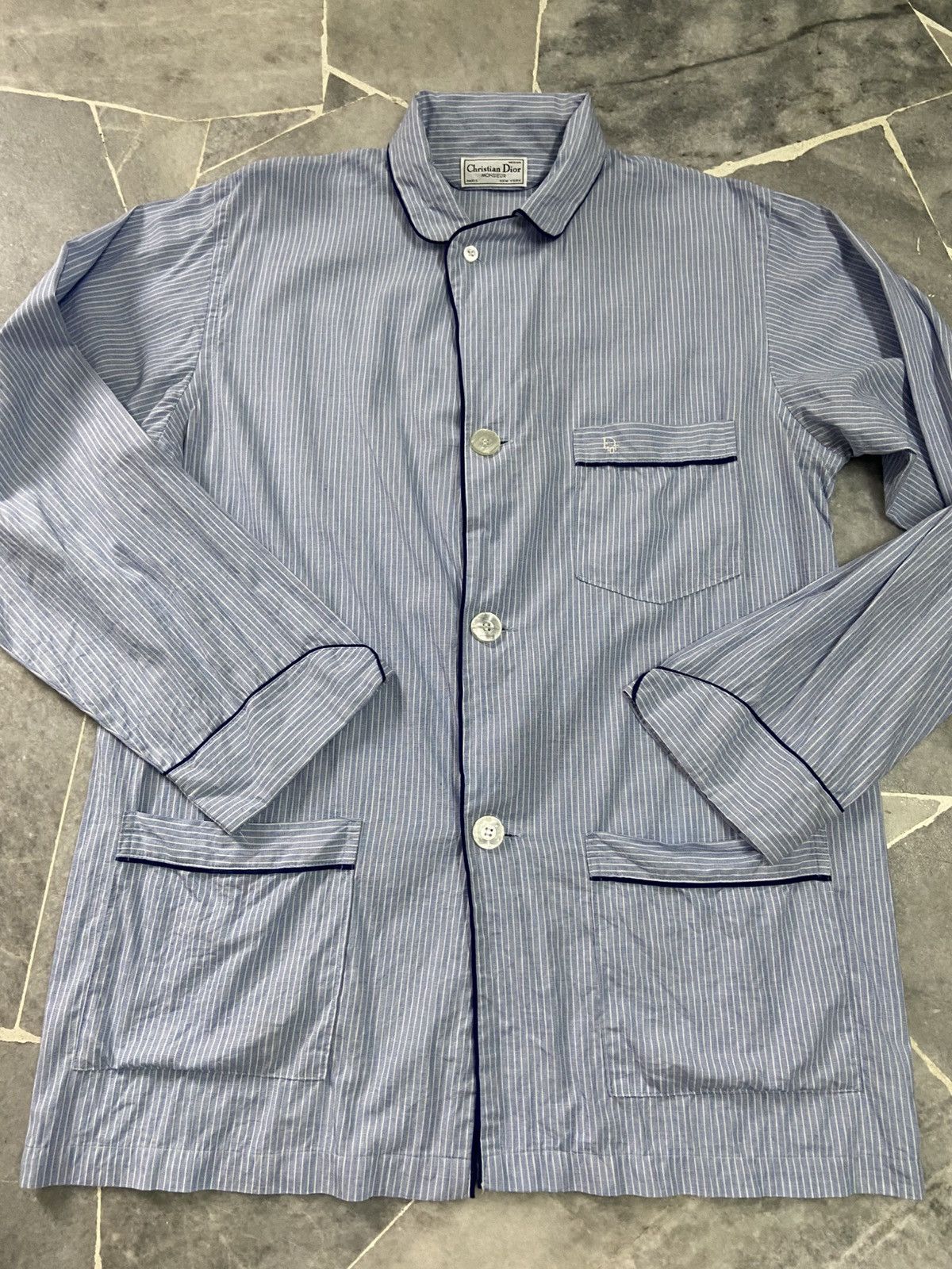 Dior Christian Dior Blue Shirt Size US M / EU 48-50 / 2 - 1 Thumbnail