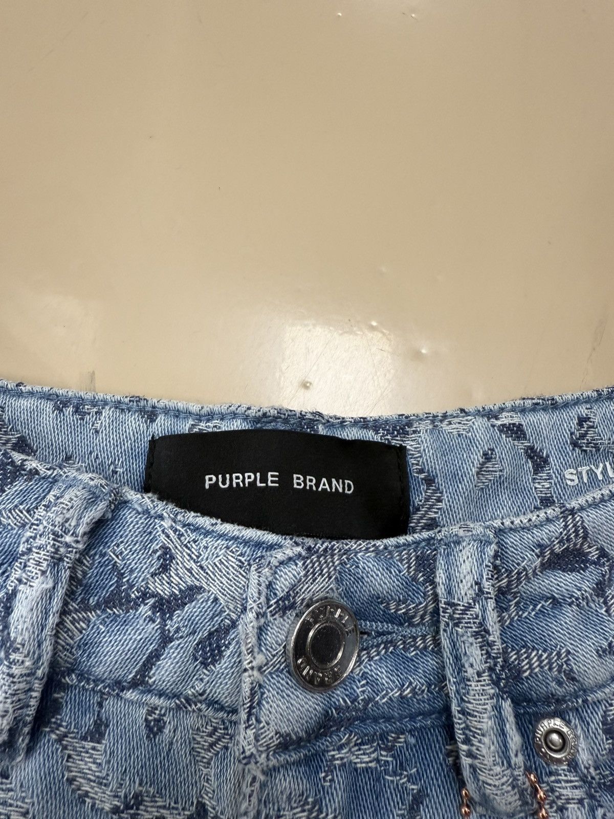 Other Purple Brand Jacquard Leopard Jeans Size 26" / US 2 / IT 38 - 4 Thumbnail