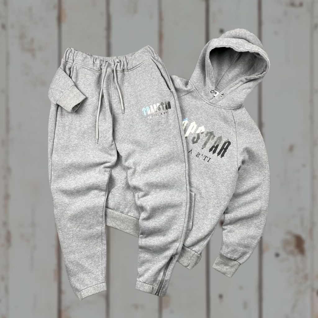 Vintage Trapstar London Tracksuit Hoodie And Pants Big Logo Drill Men Size M Gray Size US M / EU 48-50 / 2 - 1 Thumbnail