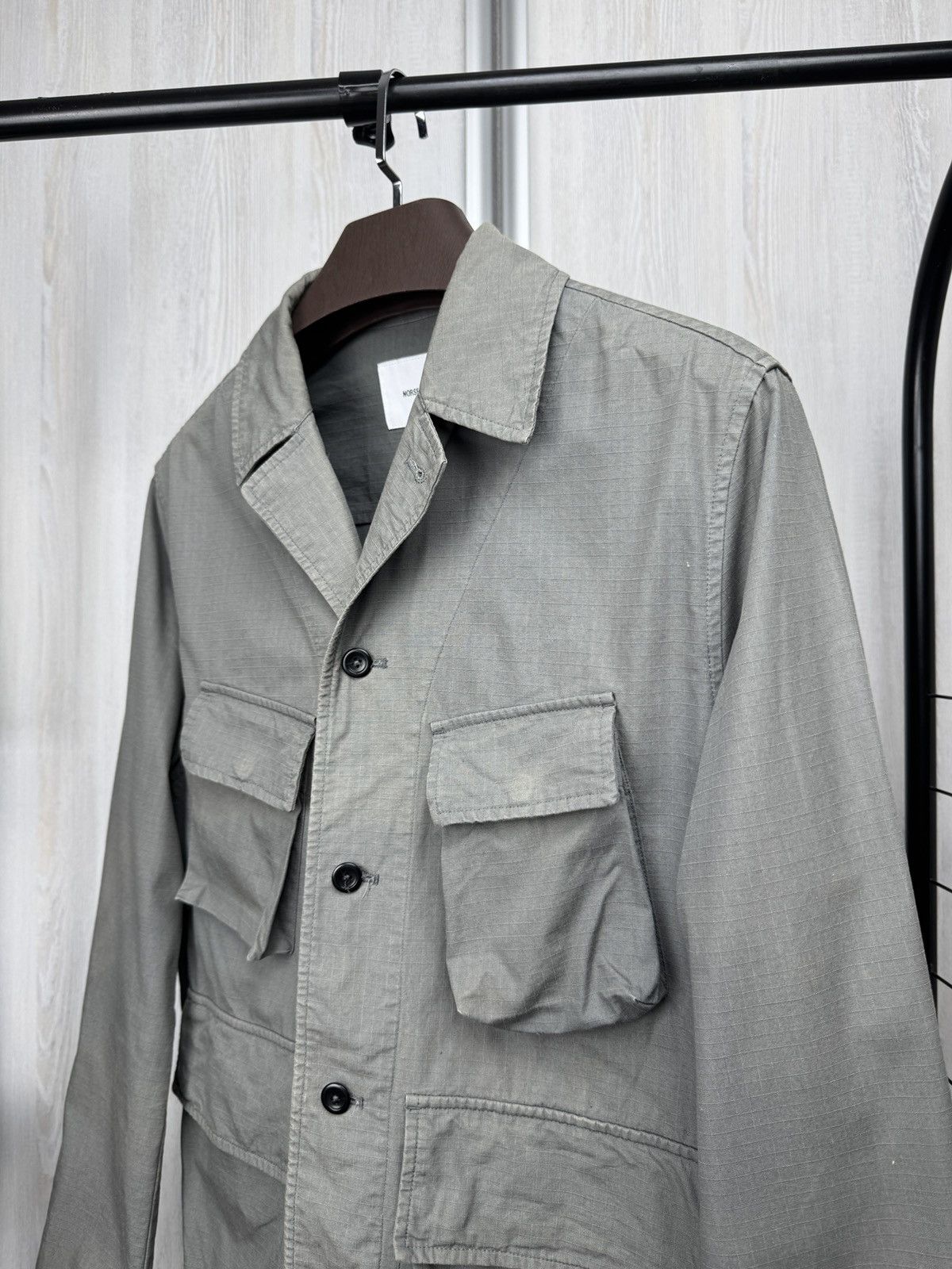 Norse Projects Norse Projects MADS RIPSTOP TAB SERIES multipocket jacket Size US S / EU 44-46 / 1 - 6 Thumbnail