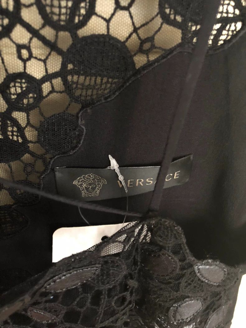Versace Versace Openwork leather dress Size S / US 4 / IT 40 - 2 Thumbnail