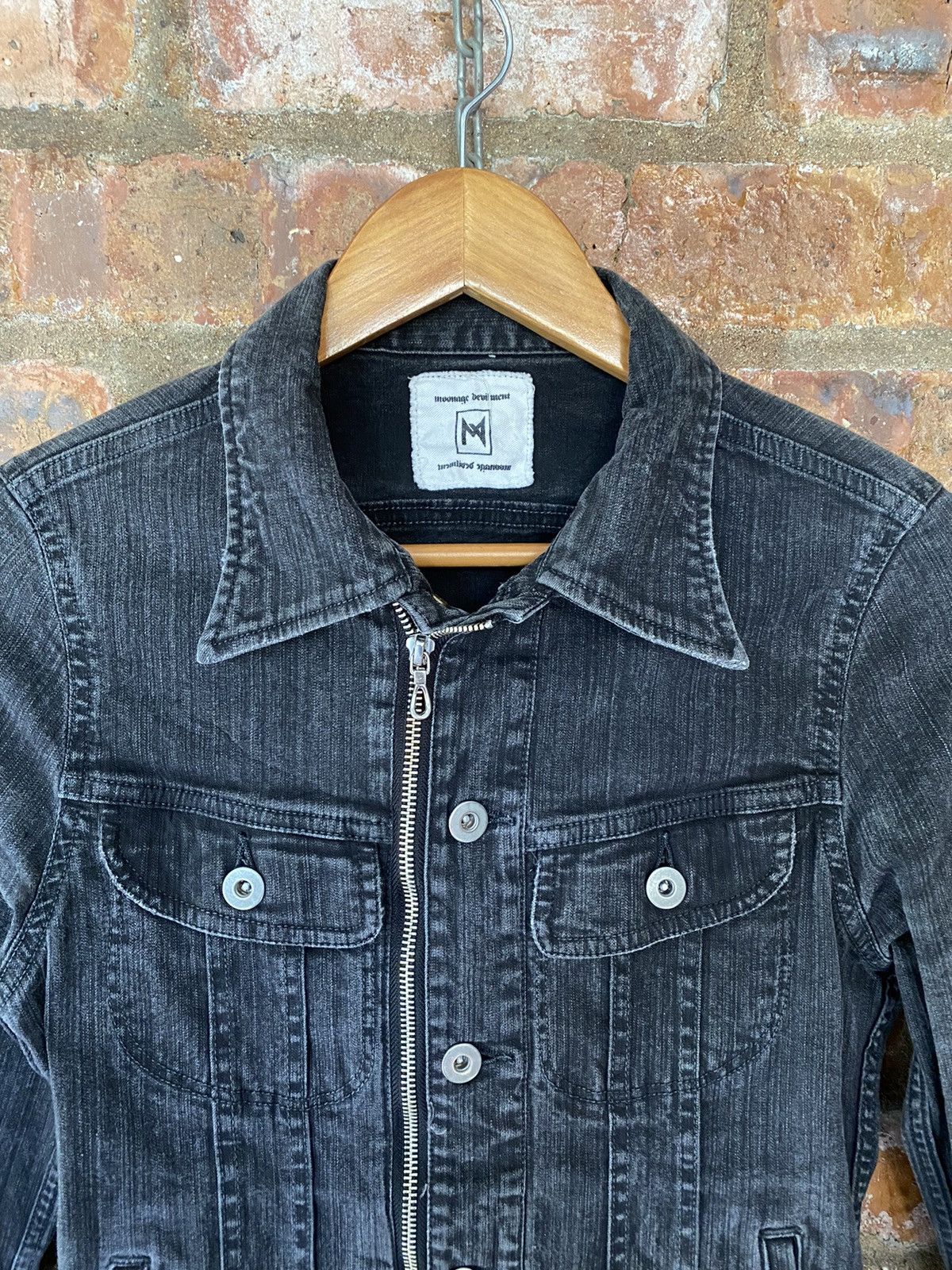 5351 POUR LES HOMMES × Beauty Beast × Japanese Brand 2000s Moonage Devilment Dual Zipper and Butterfly wash denim Size S / US 4 / IT 40 - 5 Thumbnail