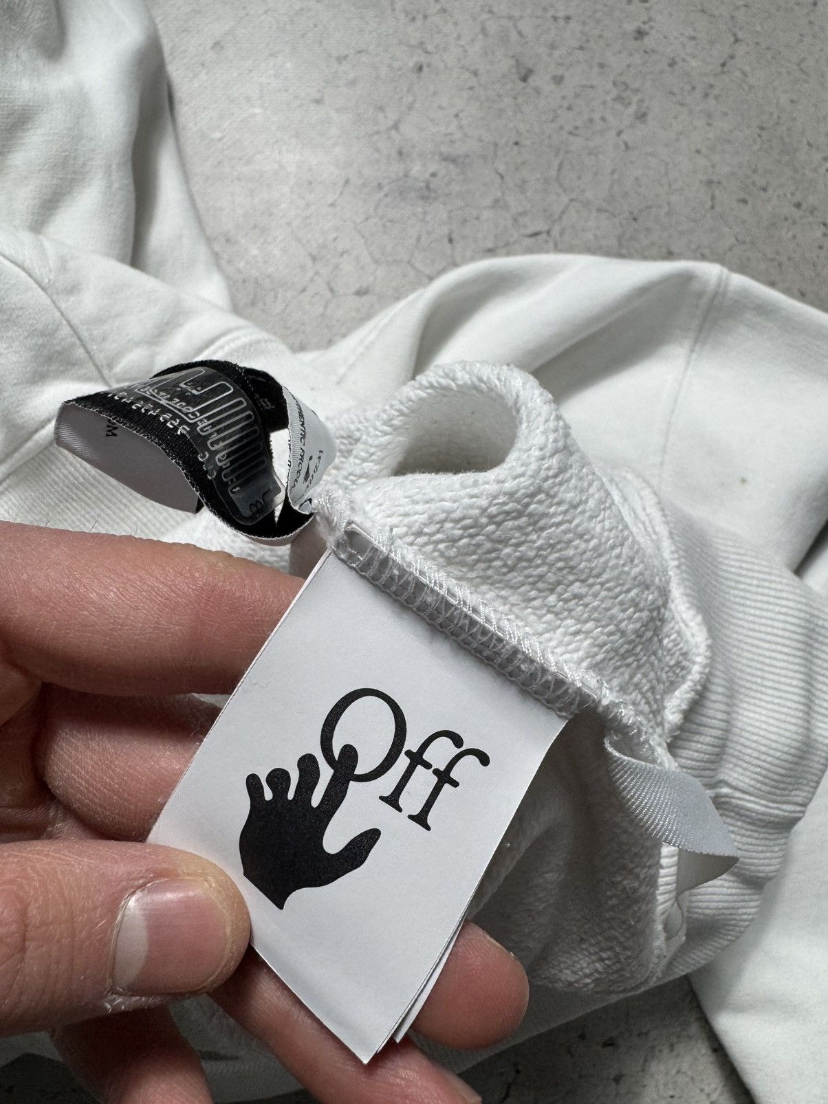 Off-White Off-White Mona Lisa Luxury Big Logo Hoodie White Size XS Size US XS / EU 42 / 0 - 12 Thumbnail