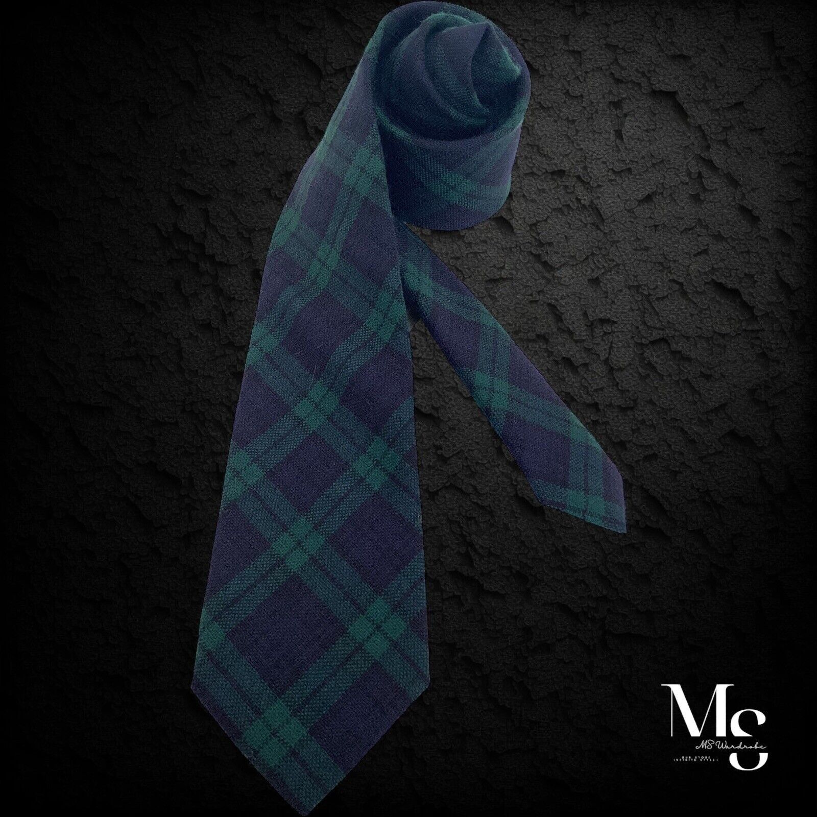 J.Crew $62 J.CREW Blue PLaid Wool Tie Made In USA W: 3.9" NWT Size ONE SIZE - 1 Thumbnail