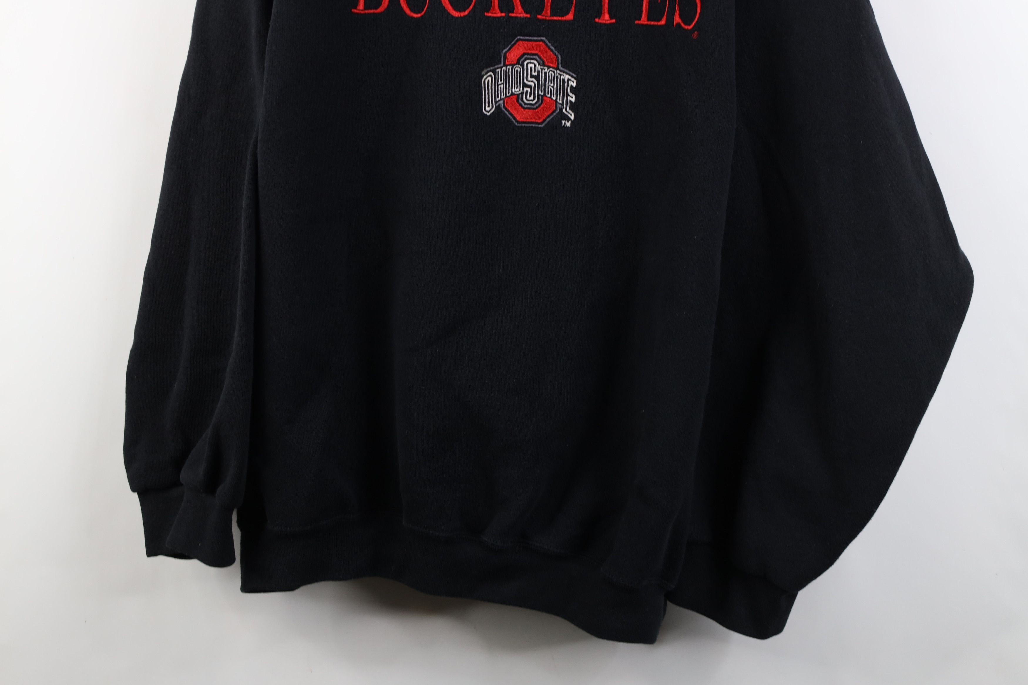 Vintage Vintage 90s Spell Ohio State University Sweatshirt Black USA Size US XXL / EU 58 / 5 - 3 Thumbnail