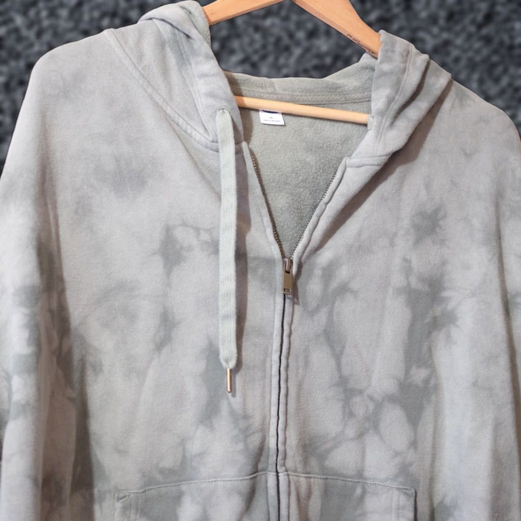 Old Navy Old Navy Hoodie Womens XL Tie Dye Zip-Front Green Size XL / US 12-14 / IT 48-50 - 1 Thumbnail