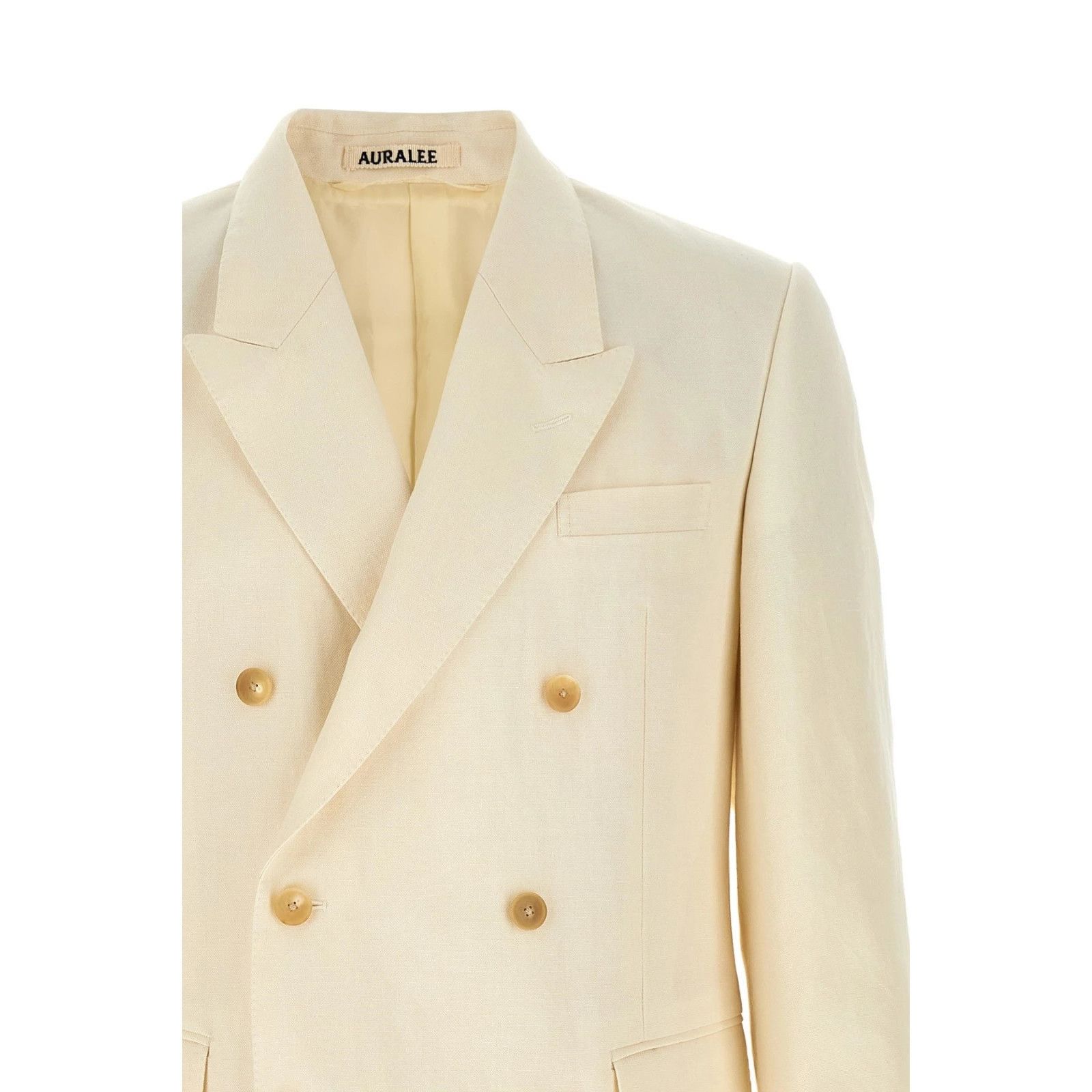 Auralee Auralee Double Breasted Beige Wool Blazer Jacket New & Authe Size US XL / EU 56 / 4 - 3 Thumbnail