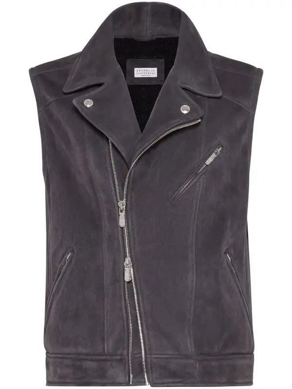 Brunello Cucinelli o1w1db101025 Vest in Gray Size US XXL / EU 58 / 5 - 1 Thumbnail