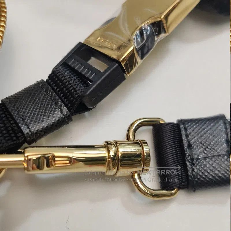 Prada Prada Crystal-Embellished Triangle Dog Leash. Size ONE SIZE - 5 Thumbnail