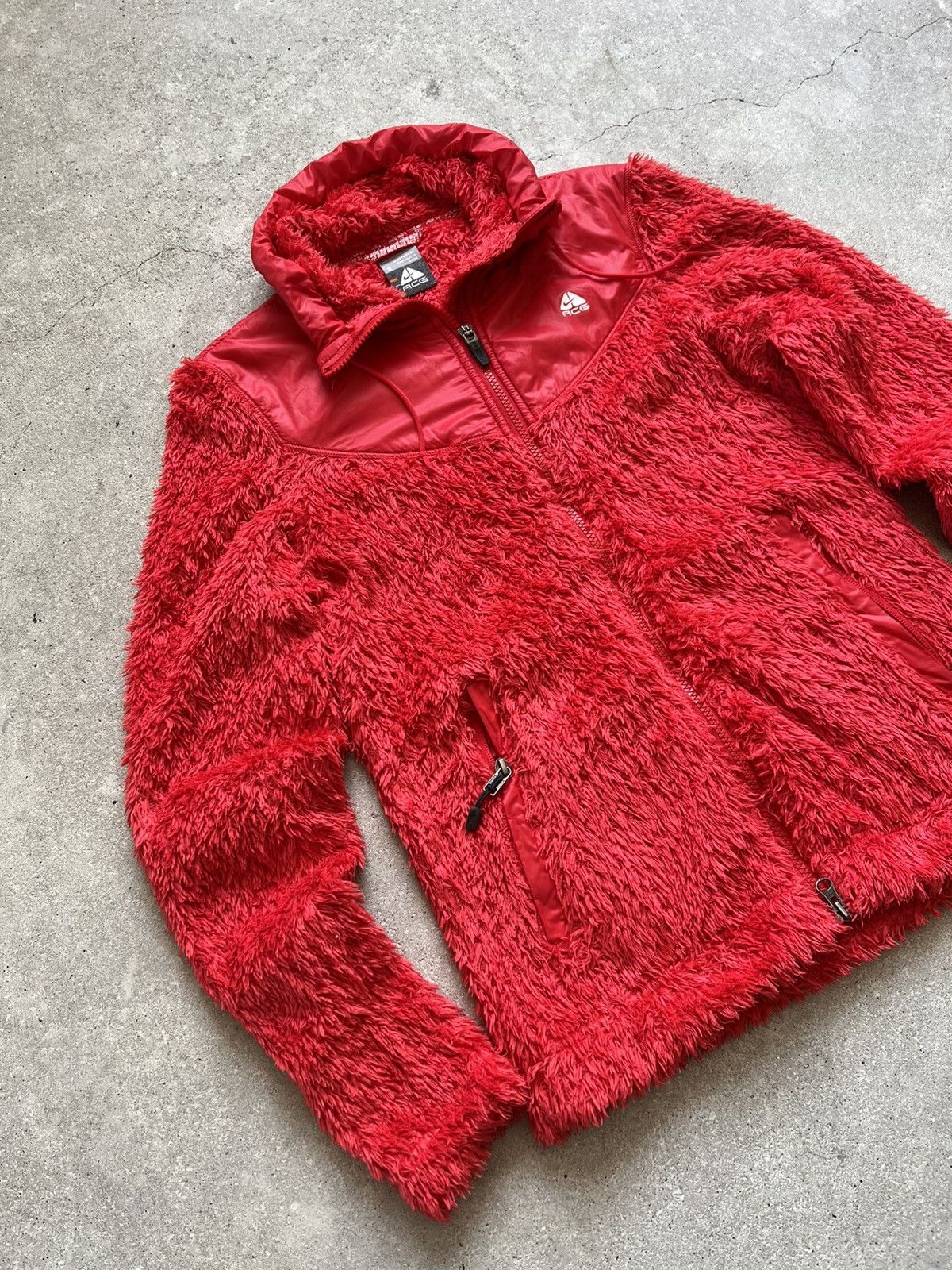Nike × Nike ACG Nike Acg Sherpa fleece red teddy Size S / US 4 / IT 40 - 3 Thumbnail