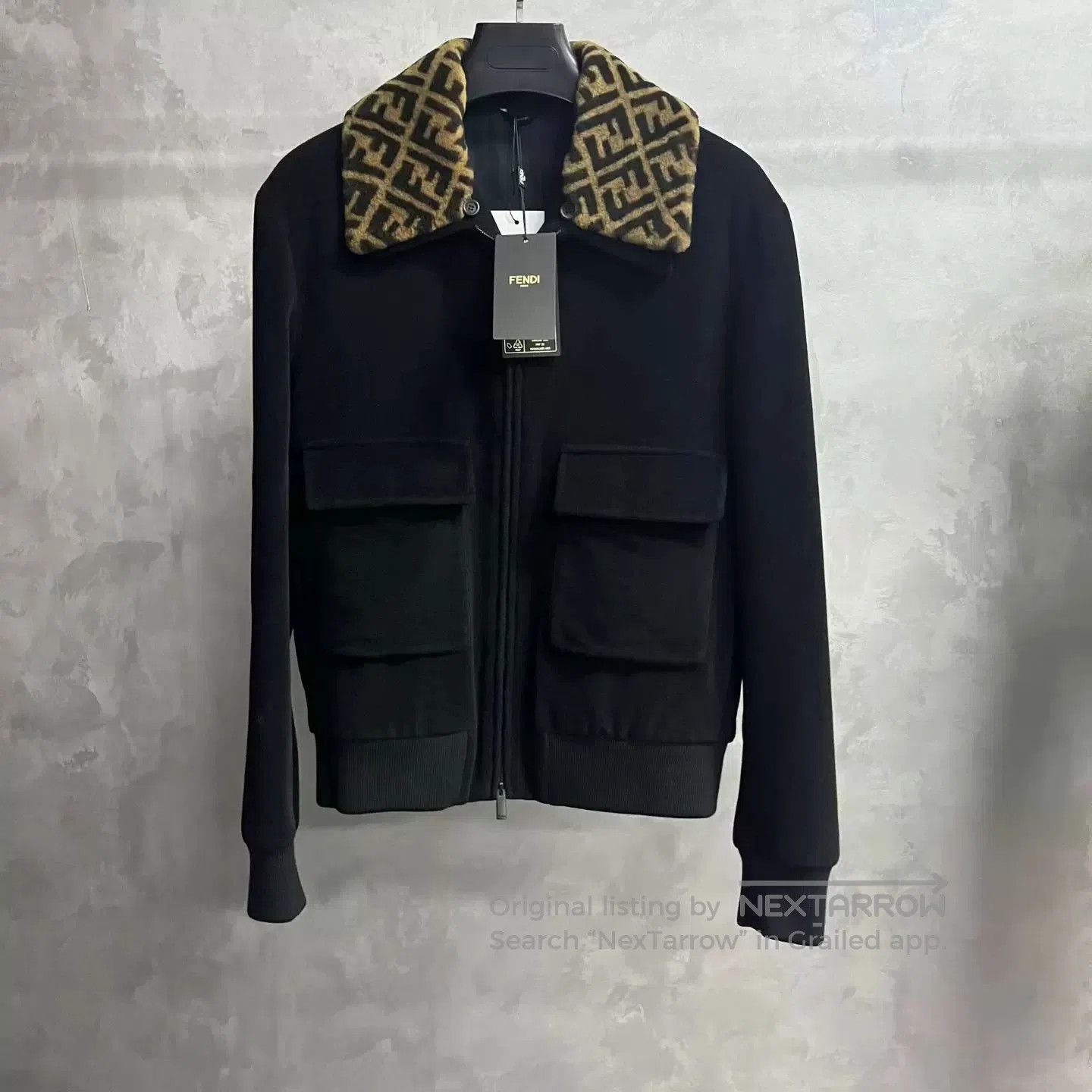 Fendi Fendi Black Detachable Lapel Jacket. Size US M / EU 48-50 / 2 - 1 Thumbnail