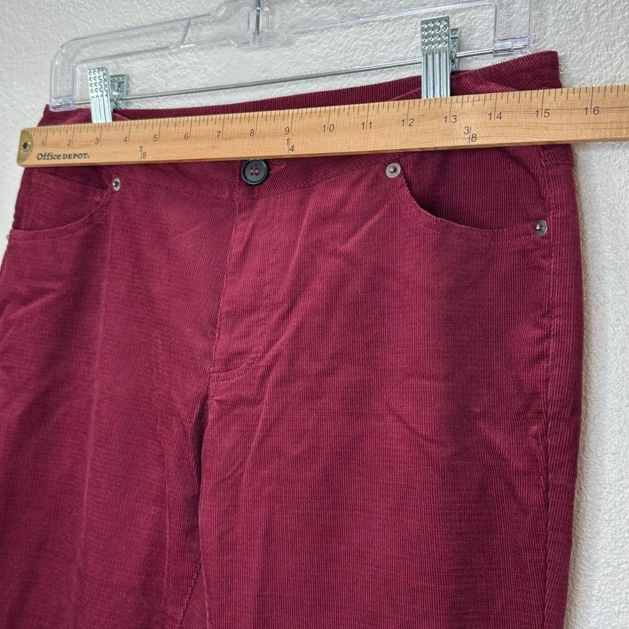Other Jack Burgundy Red Corduroy Flare Low Rise Pants S Size 27" / US 4 / IT 40 - 11 Thumbnail