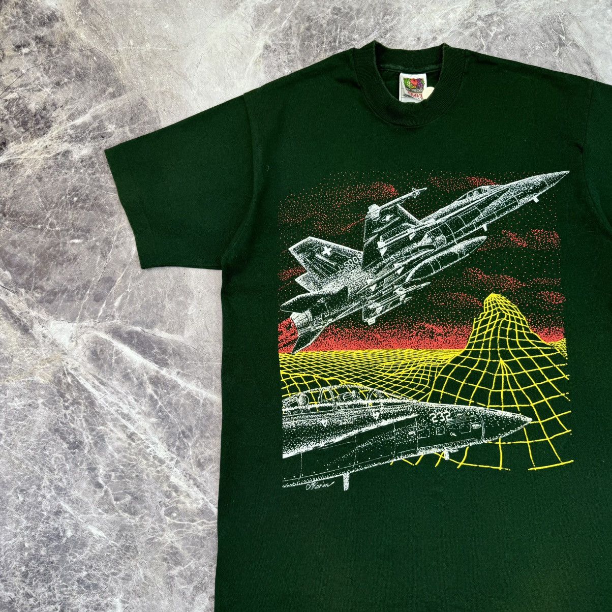 Arts & Science × Vintage Vintage Super Hornet F/A - 18 T shirt USA Military 90s Size US M / EU 48-50 / 2 - 5 Thumbnail