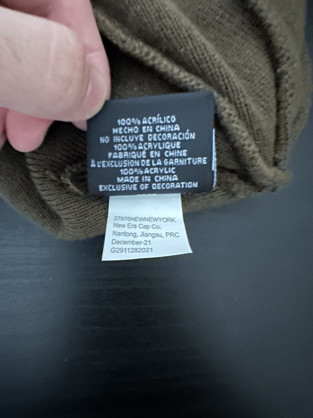 Supreme Supreme NewEra Box Logo Beanie Dark Brown FW22 Size ONE SIZE - 4 Thumbnail