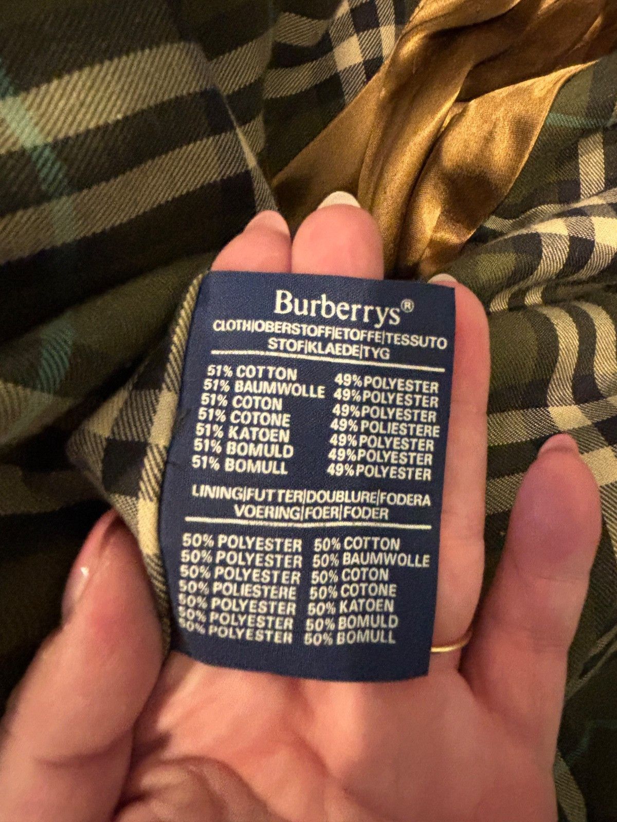Burberry Rare M46 90s Burberry Trench Coat w/ Green House Check Size US XL / EU 56 / 4 - 21 Thumbnail