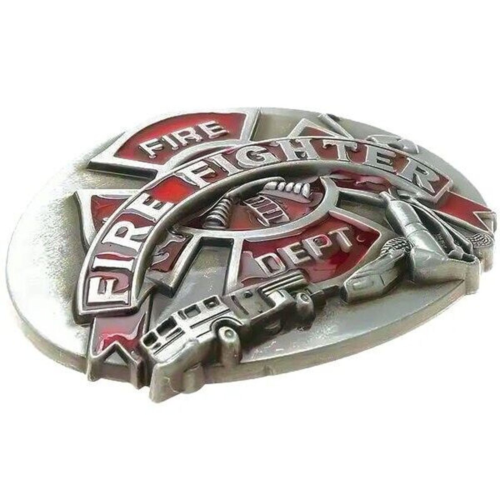 Street Fighter Fire Fighter • Fireman • Men's Western Belt Buckle Size ONE SIZE - 3 Thumbnail