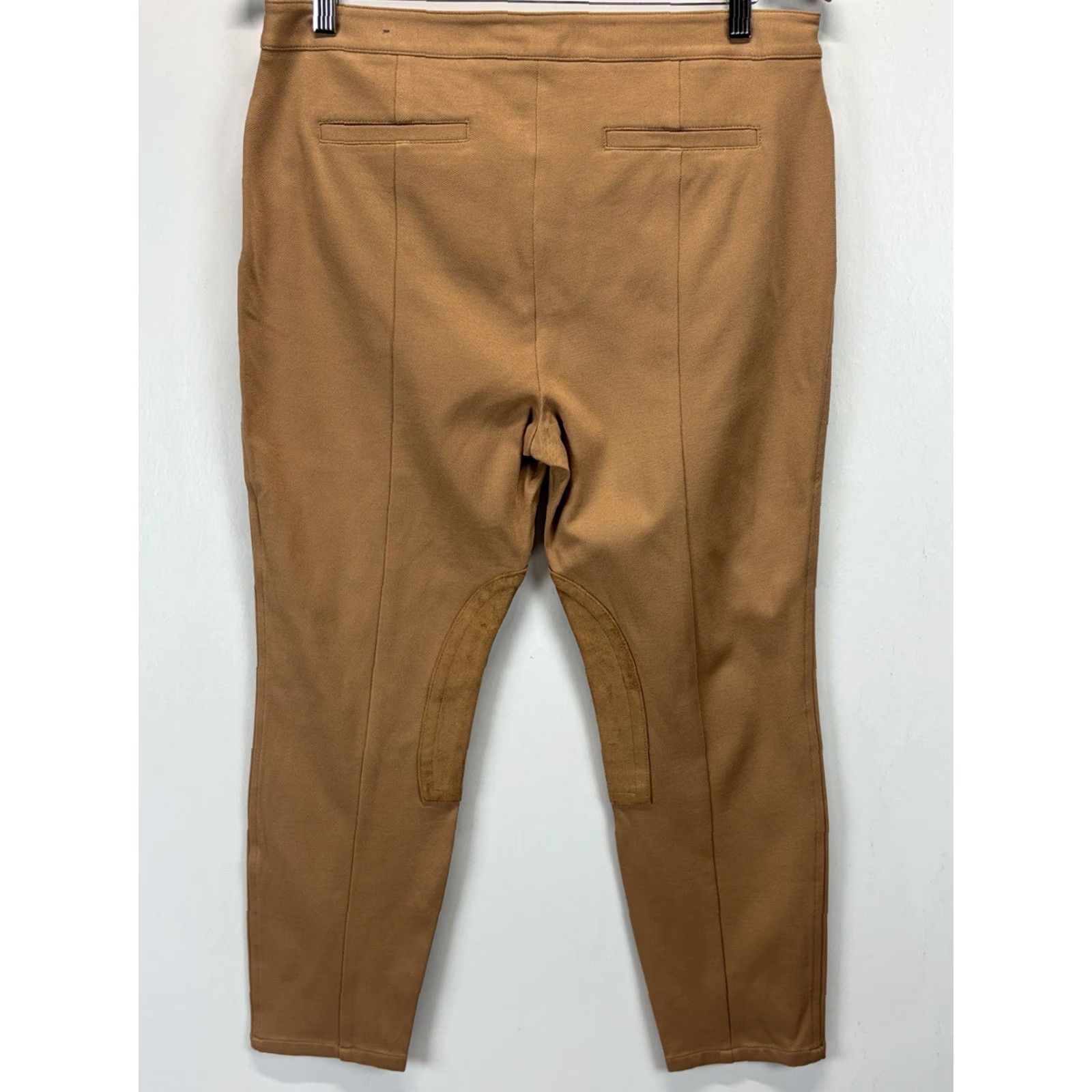Talbots Talbots Skinny Ankle Pants Petite 12P Beige Faux Suede Equestrian Womens Size 34" / US 12 / IT 48 - 3 Thumbnail