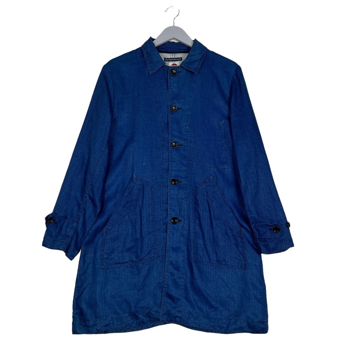 45rpm 🔥 TIGRE BROCANTE BLUE INDIGO JACKET MADE IN JAPAN Size US S / EU 44-46 / 1 - 1 Thumbnail
