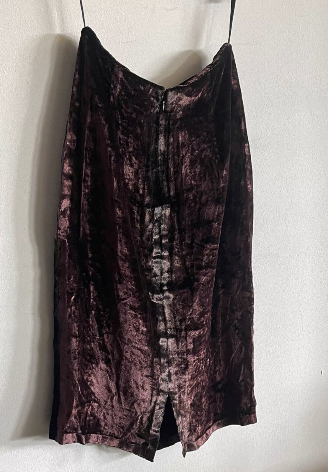 Maison Margiela Maison Martin Margiela｜Red wine blackberry velvet skirt Size M / US 6-8 / IT 42-44 - 2 Thumbnail