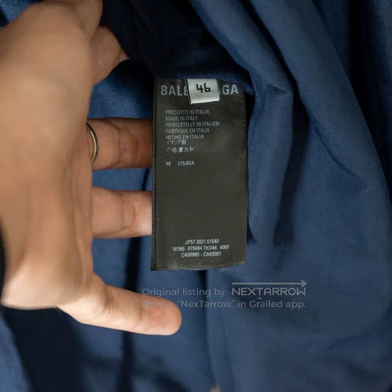 Balenciaga Balenciaga Embroidered Patchwork Blue-Green Retro School U Size US S / EU 44-46 / 1 - 2 Thumbnail