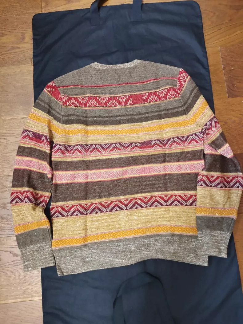 Ralph Lauren Purple Label Ralph Lauren Striped Silk Wool Sweater-2508 Size US L / EU 52-54 / 3 - 2 Thumbnail