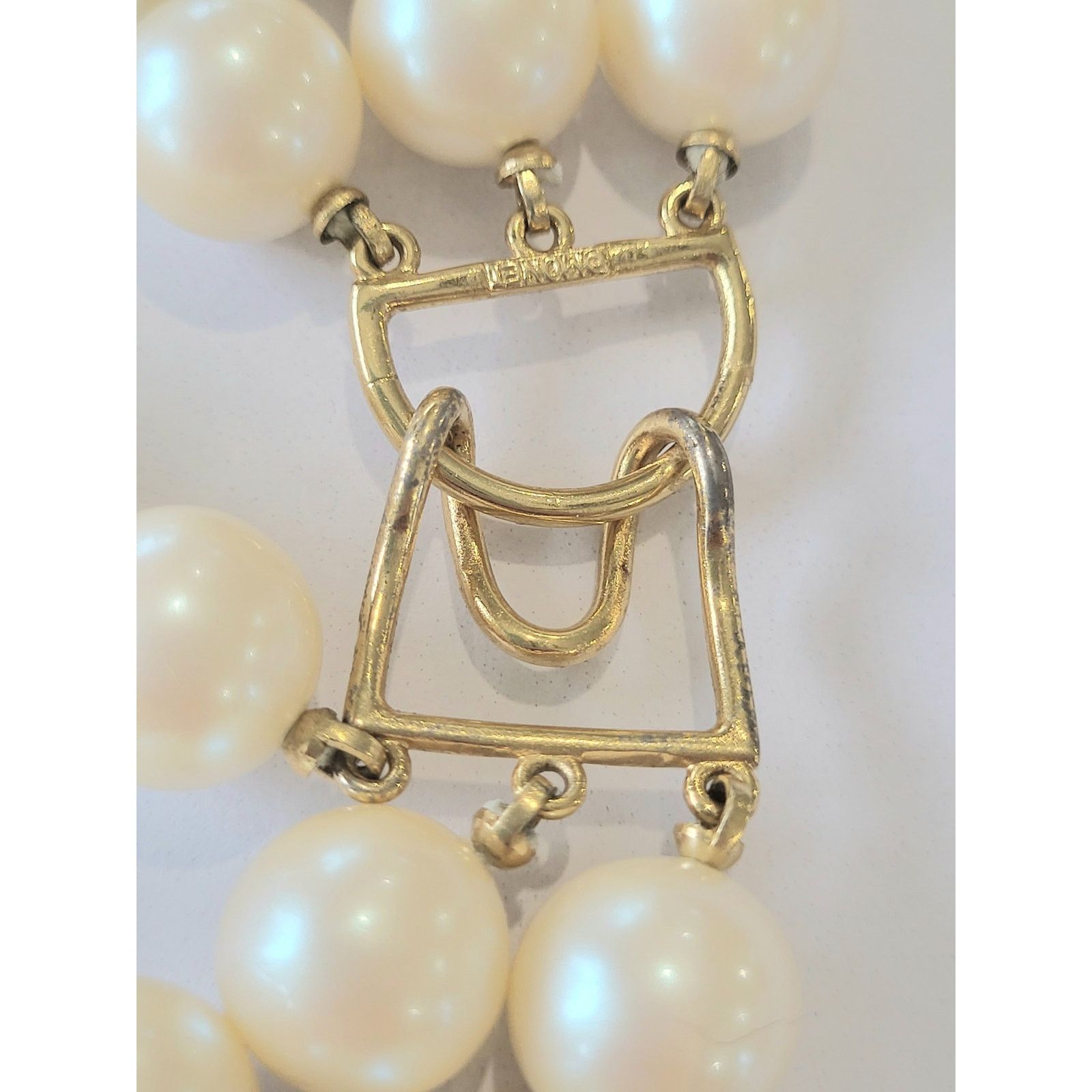 Monet Monet Necklace Vintage Signed Faux Pearl & Turquoise Size ONE SIZE - 5 Thumbnail