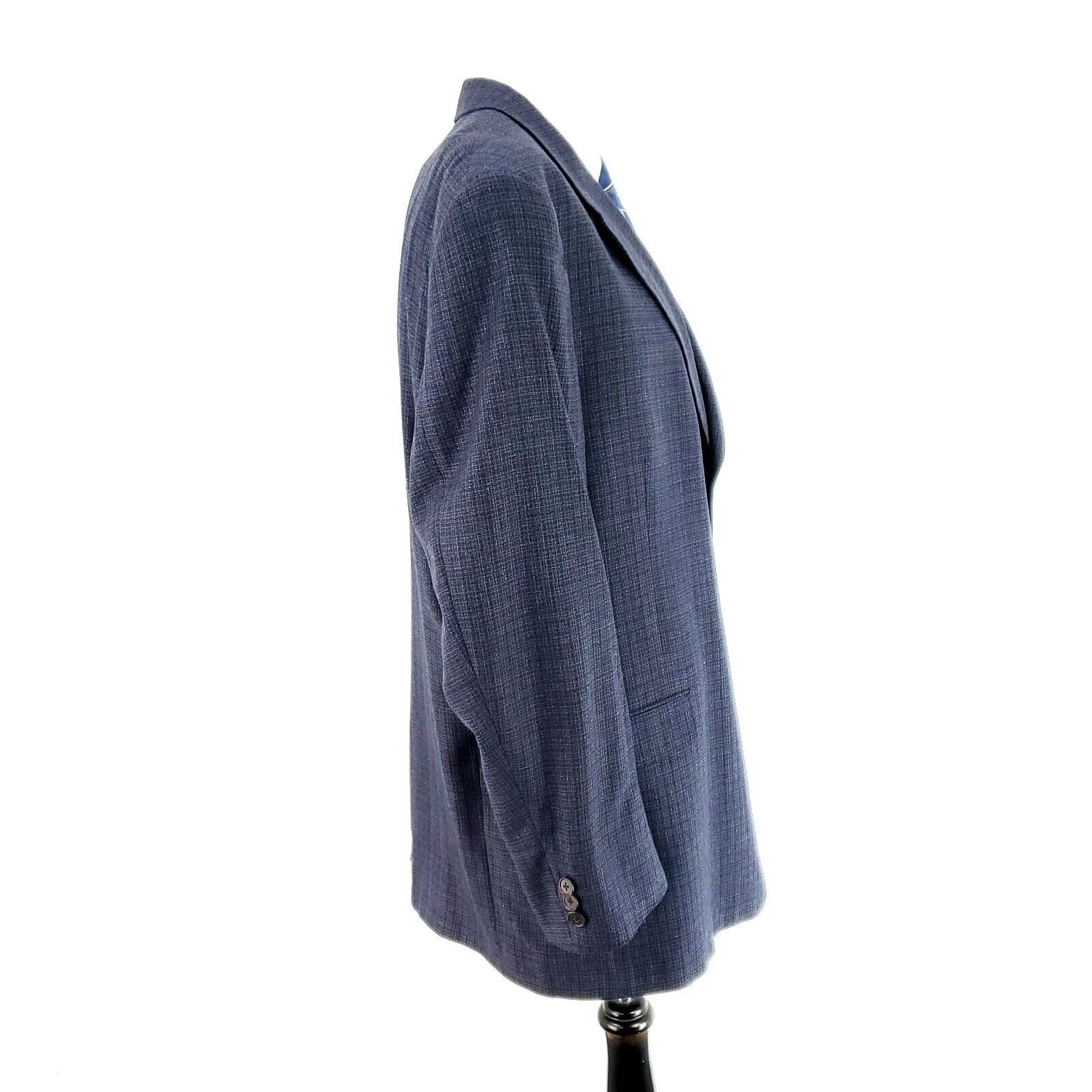 Hart Schaffner Marx Hart Schaffner Marx Nordstrom Comfort Wool 3 Button Sport Co Size 46L - 6 Thumbnail