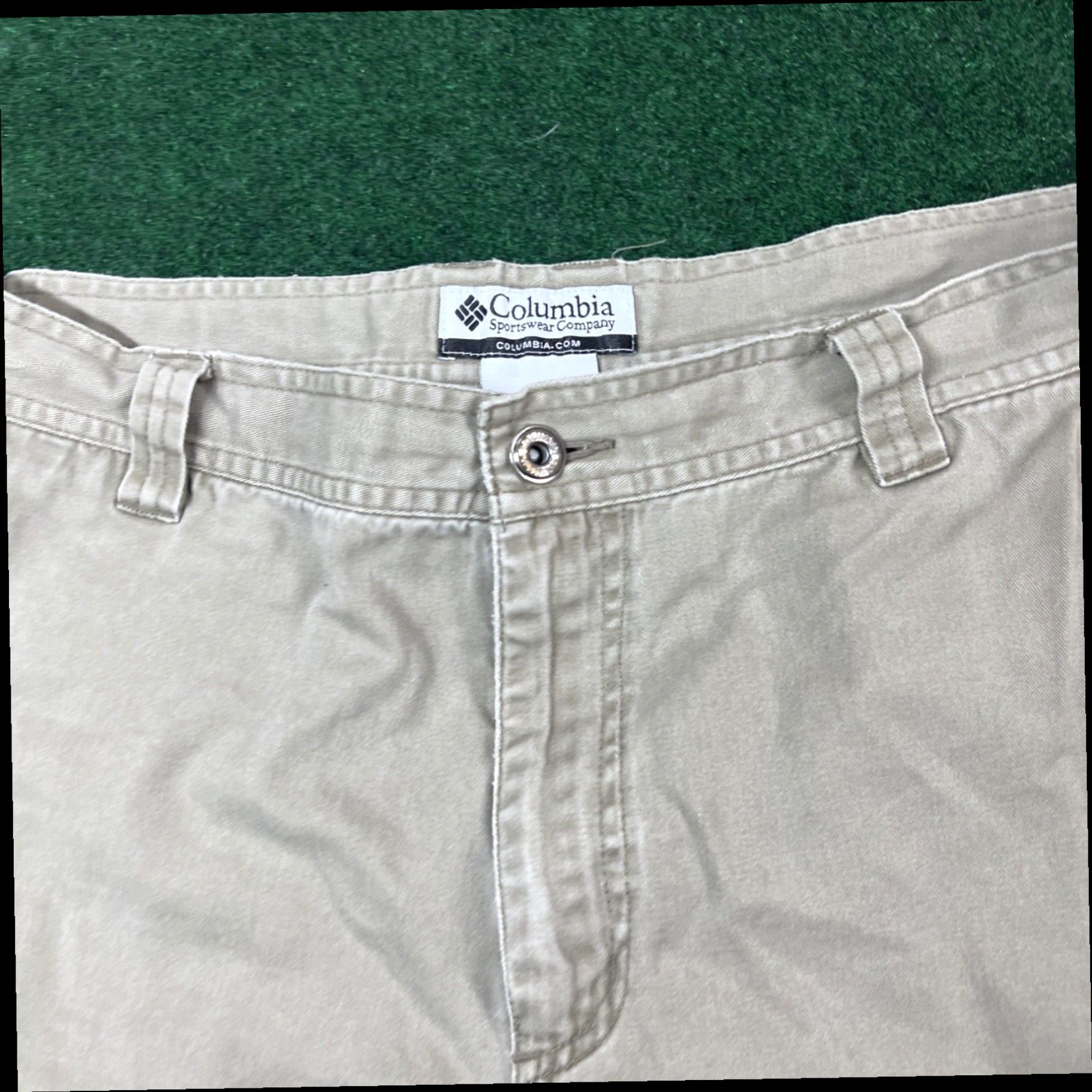 Vintage Columbia Mens Shorts Size Large Beige Fast Shipping Size US 33 - 4 Thumbnail