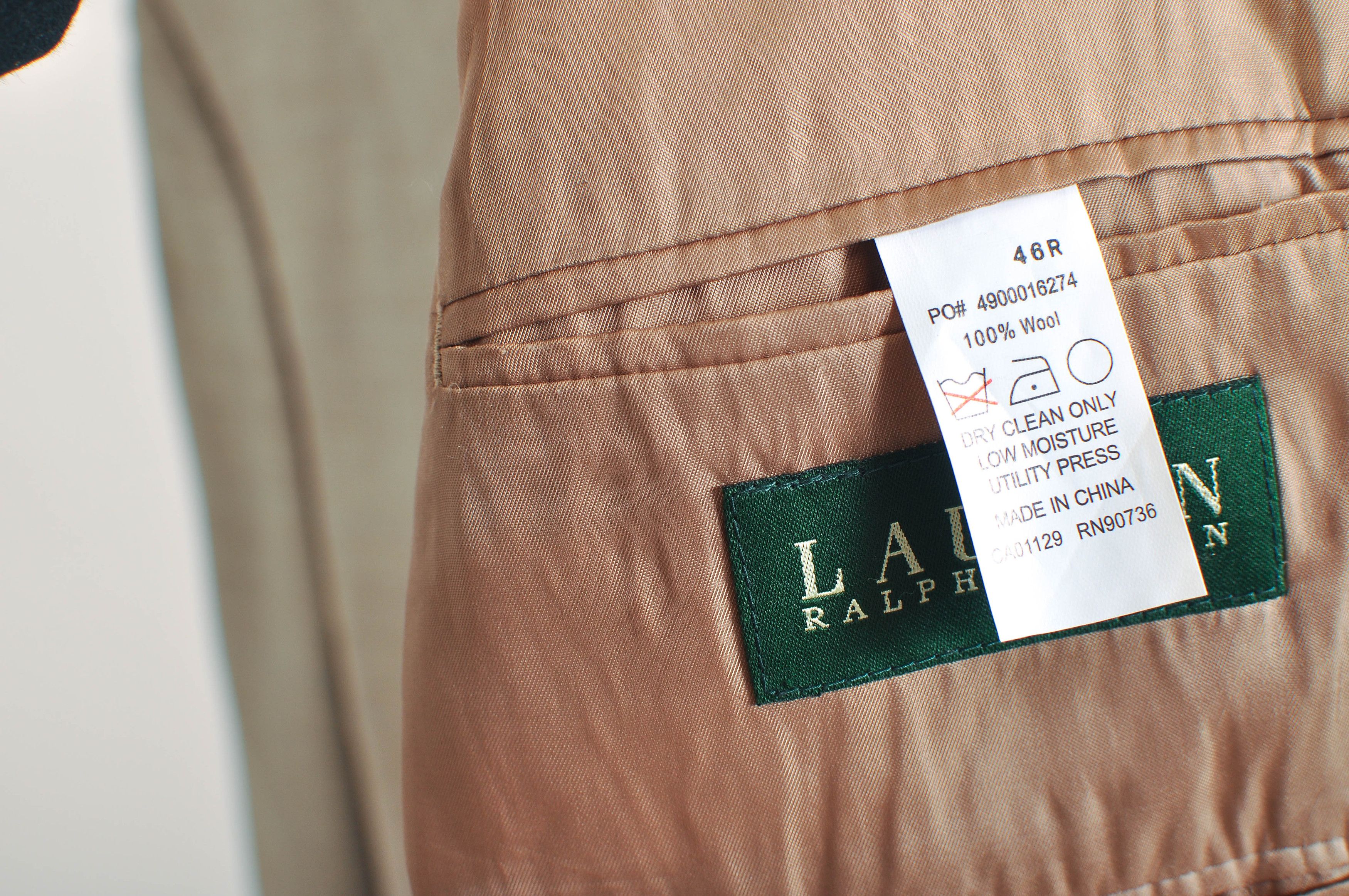 Ralph Lauren Vintage 00s Ralph Lauren Wool Checkered Blazer Size 46R - 4 Thumbnail