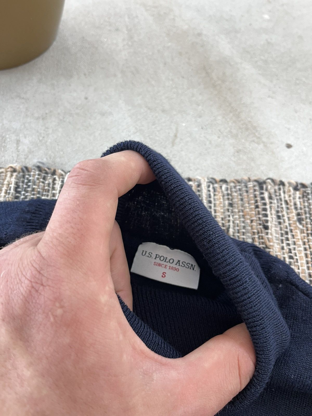 U.S. Polo Assn. × Vintage Vintage USPA Polo Turtleneck Navy luxury Ralph Lauren style Size S / US 4 / IT 40 - 9 Thumbnail