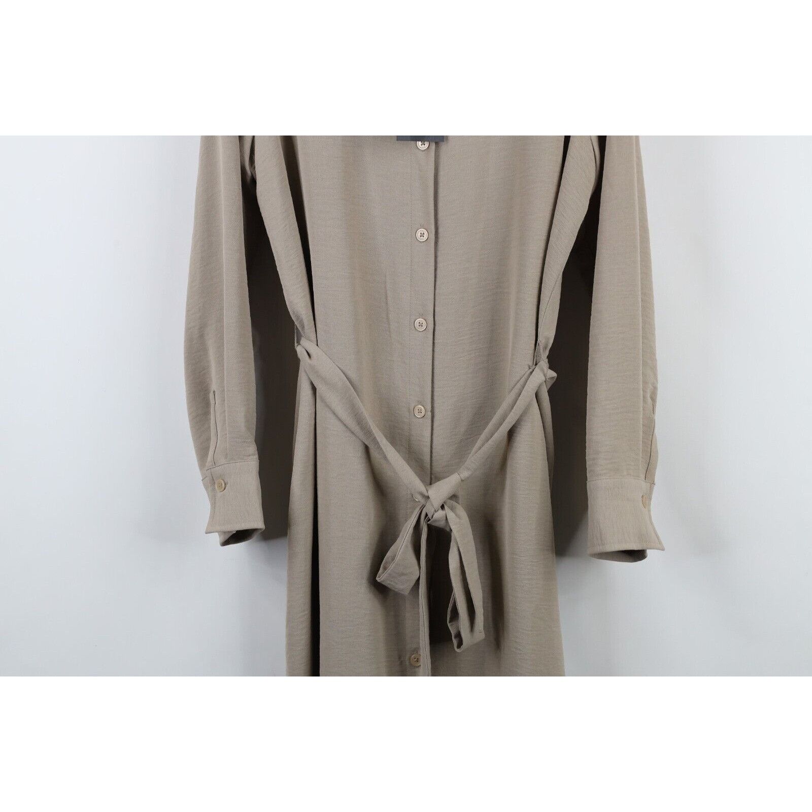 DKNY × Vintage Deadstock Vintage Y2K DKNY Long Sleeve Knit Tie Dress Size L / US 10 / IT 46 - 3 Thumbnail
